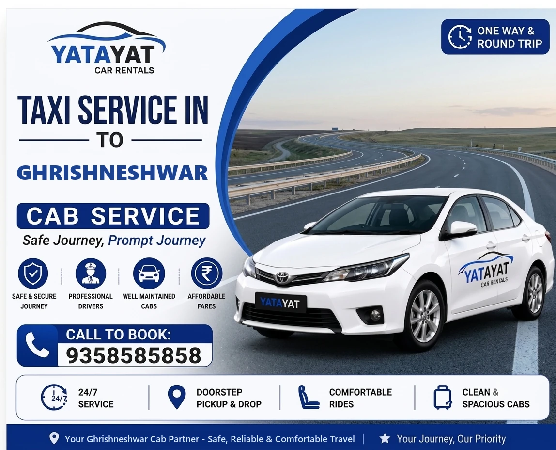Taxi Services Yatayat From Ghrishneshwar
