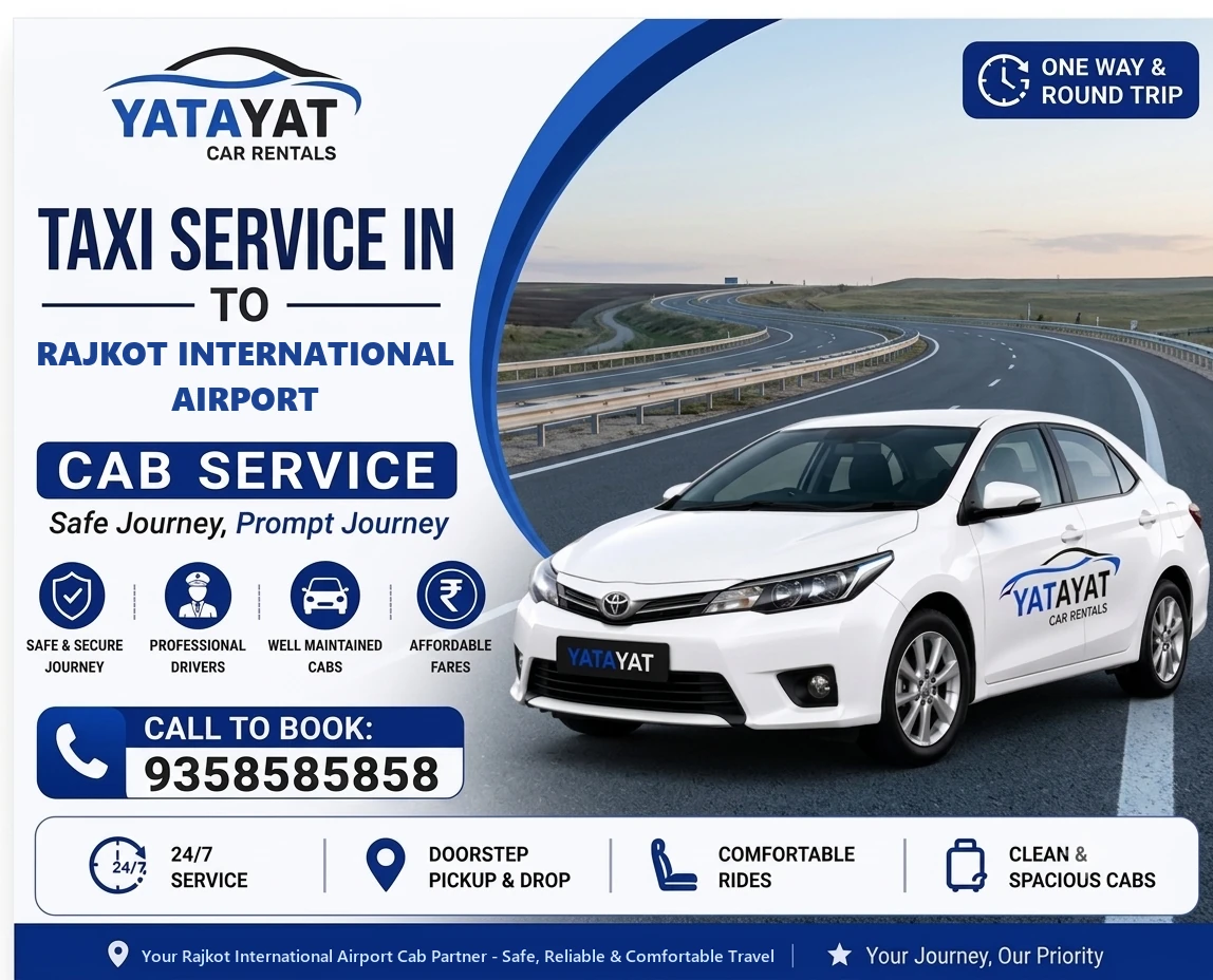 Taxi Services Yatayat From Rajkot International Airport
