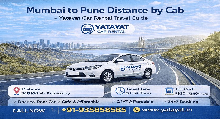 Mumbai to Pune Distance by Cab | Yatayat Car Rental