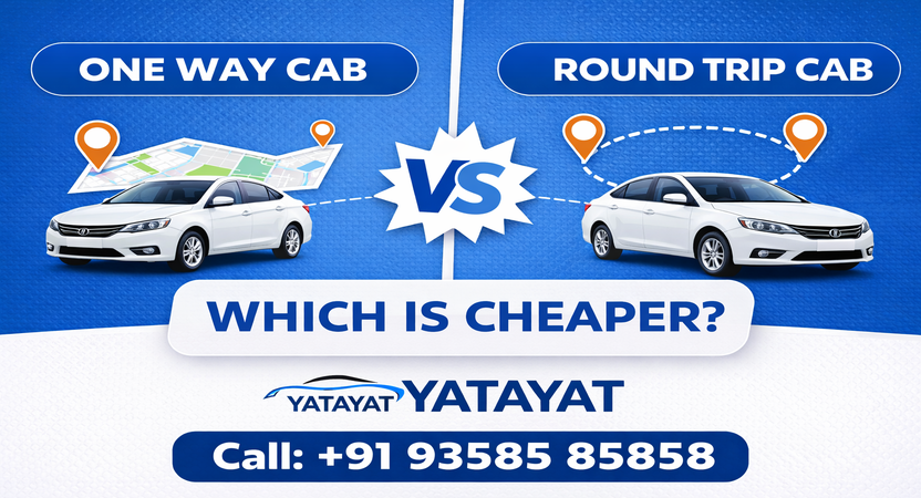 One Way Cab vs Round Trip Cab – Which is Cheaper and Better in Gujarat